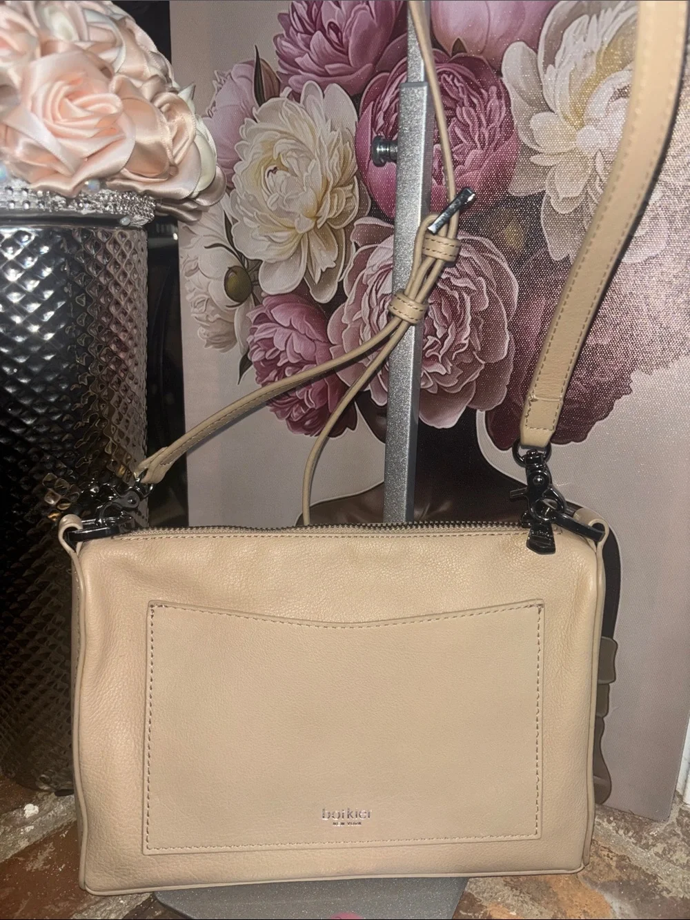 Botkier Beige Leather Crossbody Bag - Classic Neutral Shoulder Purse